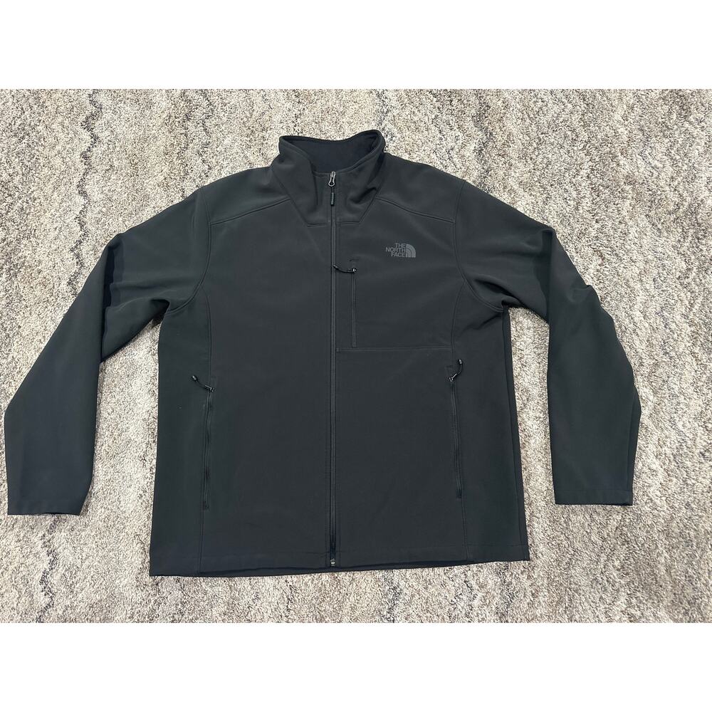 The North Face Mens Hommes Black Zip up Fleece/Light Weight Jacket Men’s Size XL